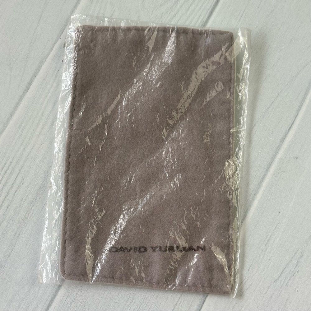 David Yurman Jewelry Polishing Cloth Authentic Silver Cleaning Cloth Grey